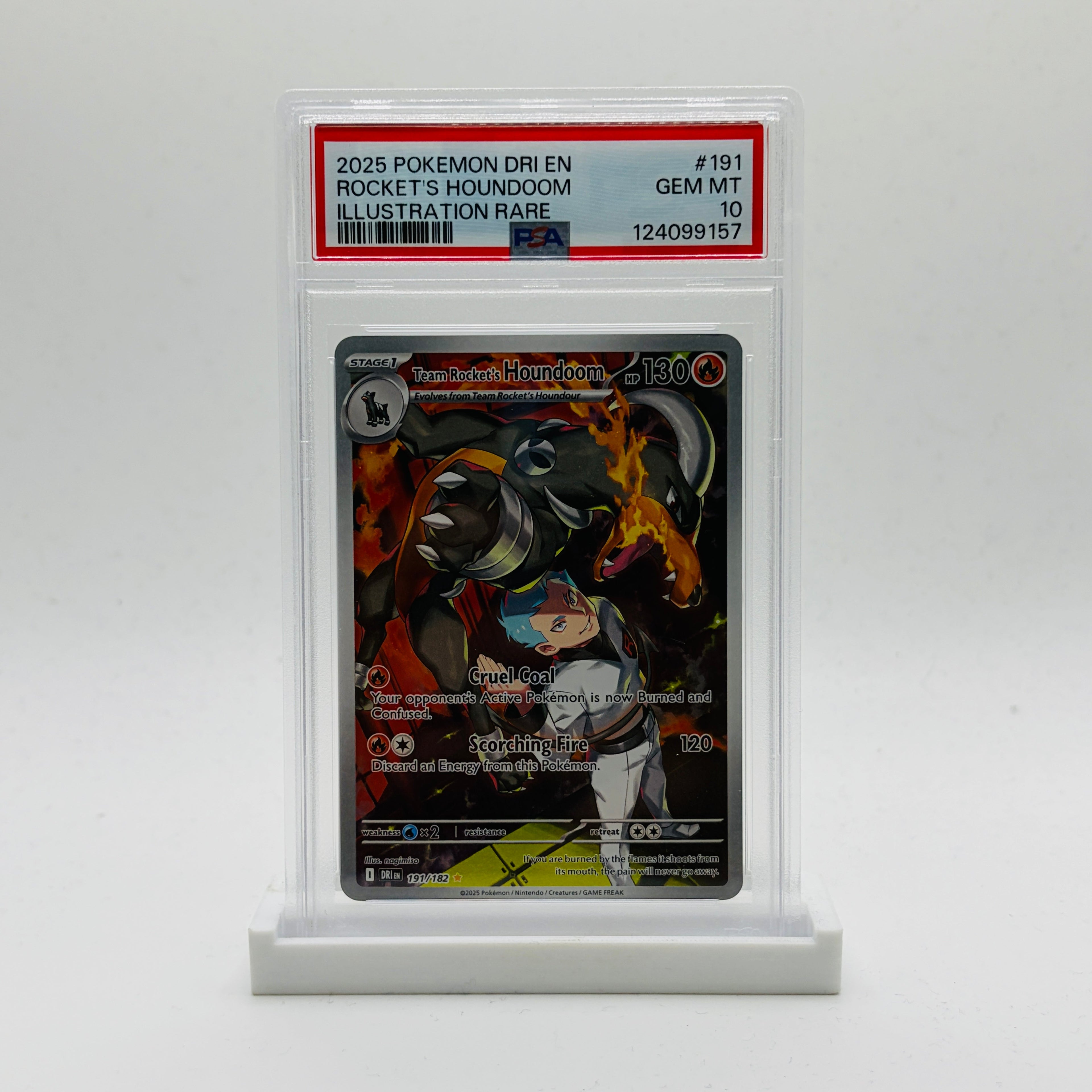 PSA 10 Team Rocket’s Houndoom Illustration Rare - 2025 Pokemon Destined Rivals