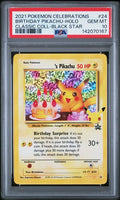 Pikachu Pokémon Celebrations Birthday Black Star Promo #24 PSA 10