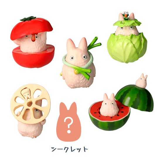 Small Totoro Hide and Seek Vegetables Collection (Seasonal) "My Neighbor Totoro" (Box/6)