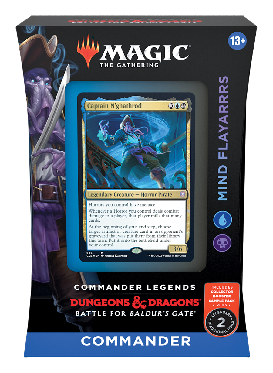 Commander Legends: Schlacht um Baldur's Gate - Commander-Deck-Display