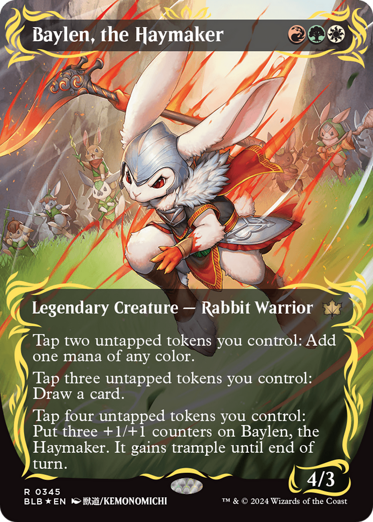 FOIL Baylen, the Haymaker (BLB-345) - Bloomburrow - Magic The Gathering