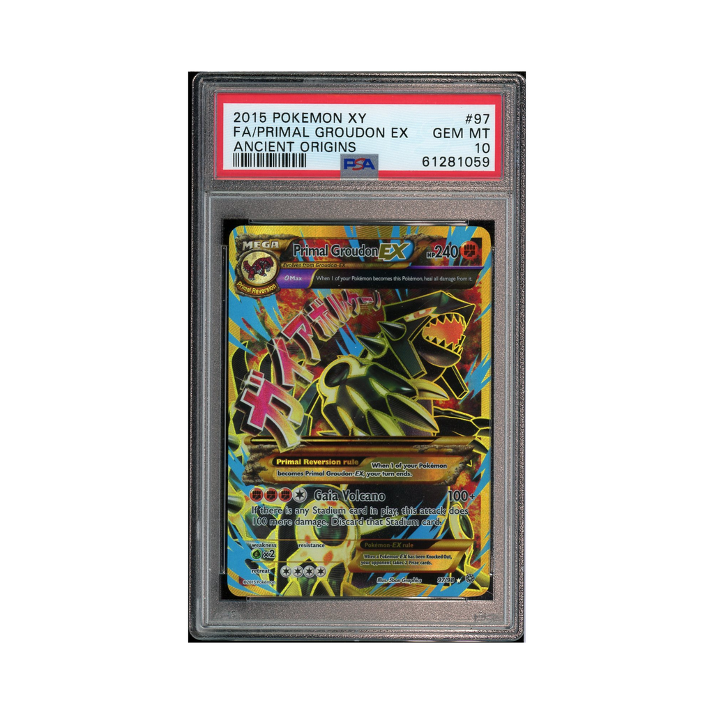 2015 Pokemon XY Ancient Origins Primal Groudon EX #97 PSA 10