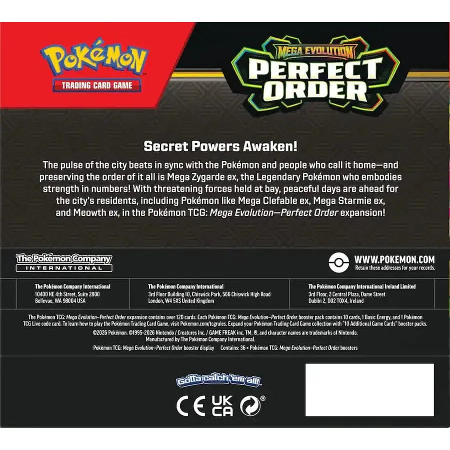 POKEMON ME03 PERFECT ORDER BOOSTER BOX