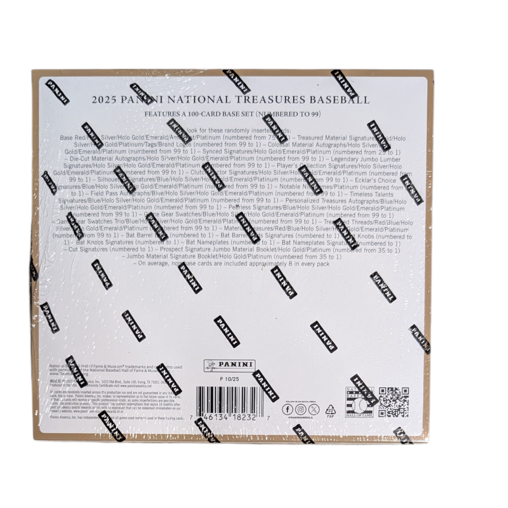 2025 Panini National Treasures Baseball Hobby Box