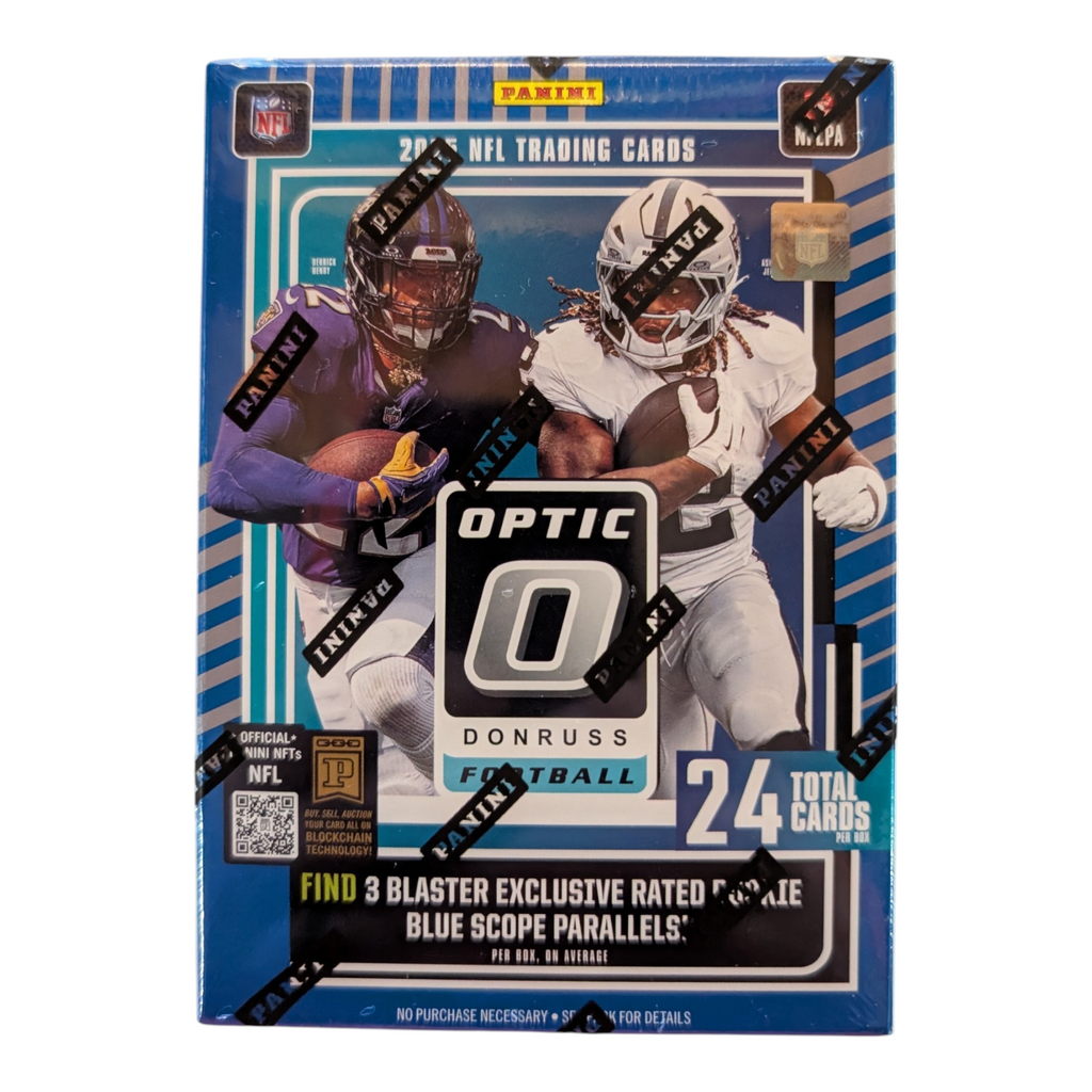 2025 Panini Donruss Optic Football Hobby Blaster Box (Blue Scope Parallels)