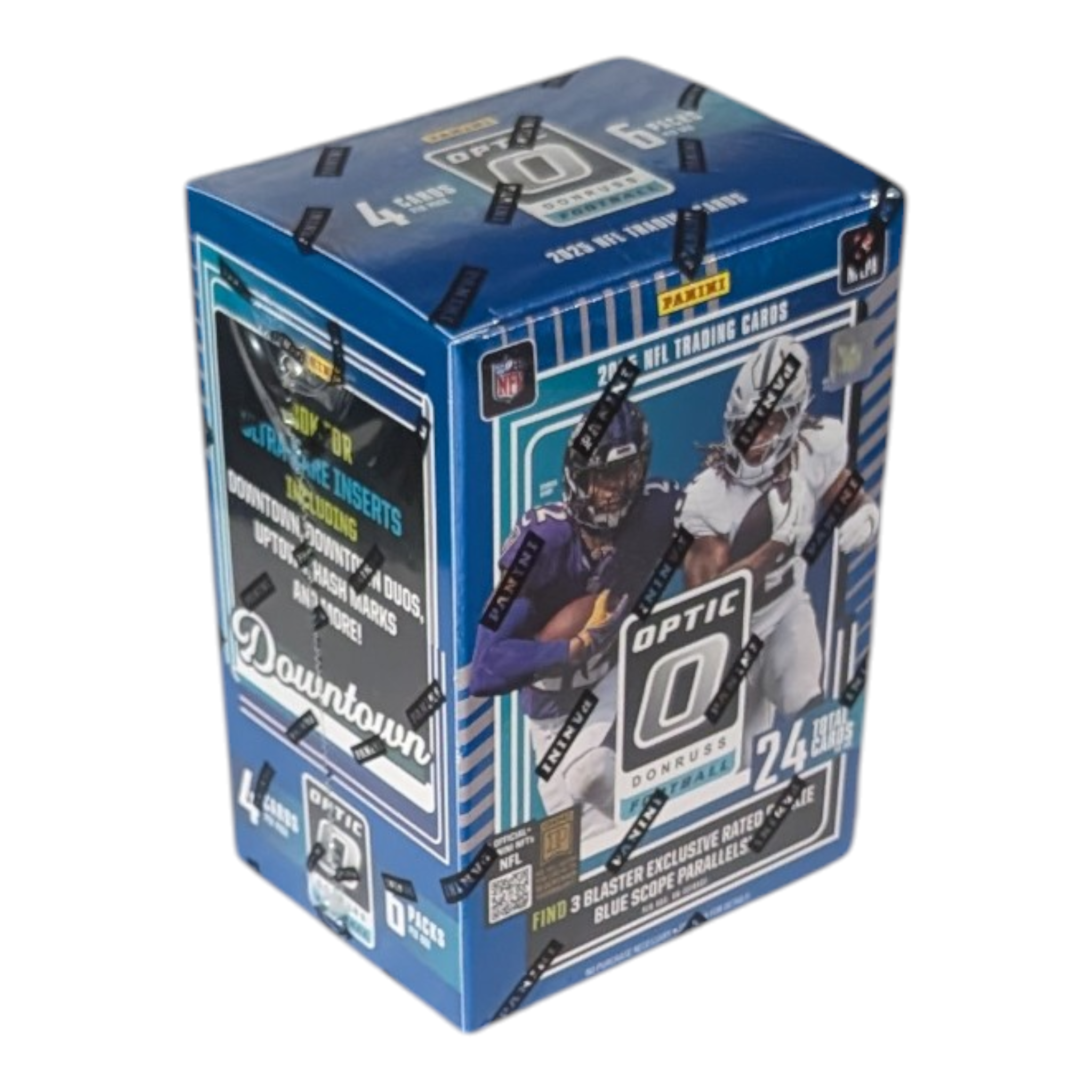 2025 Panini Donruss Optic Football Hobby Blaster Box (Blue Scope Parallels)