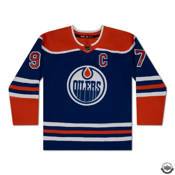 Upper Deck Authenticated - Connor McDavid Autographed & Inscribed “1000 Points 11/14/24” Blue Adidas Edmonton Oilers Jersey