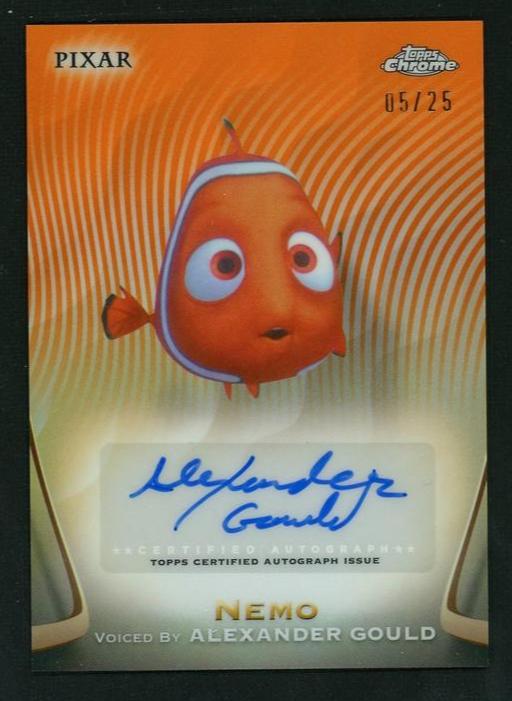 2025 Topps Chrome AA-AG Nemo Disney Chrome /25 Auto