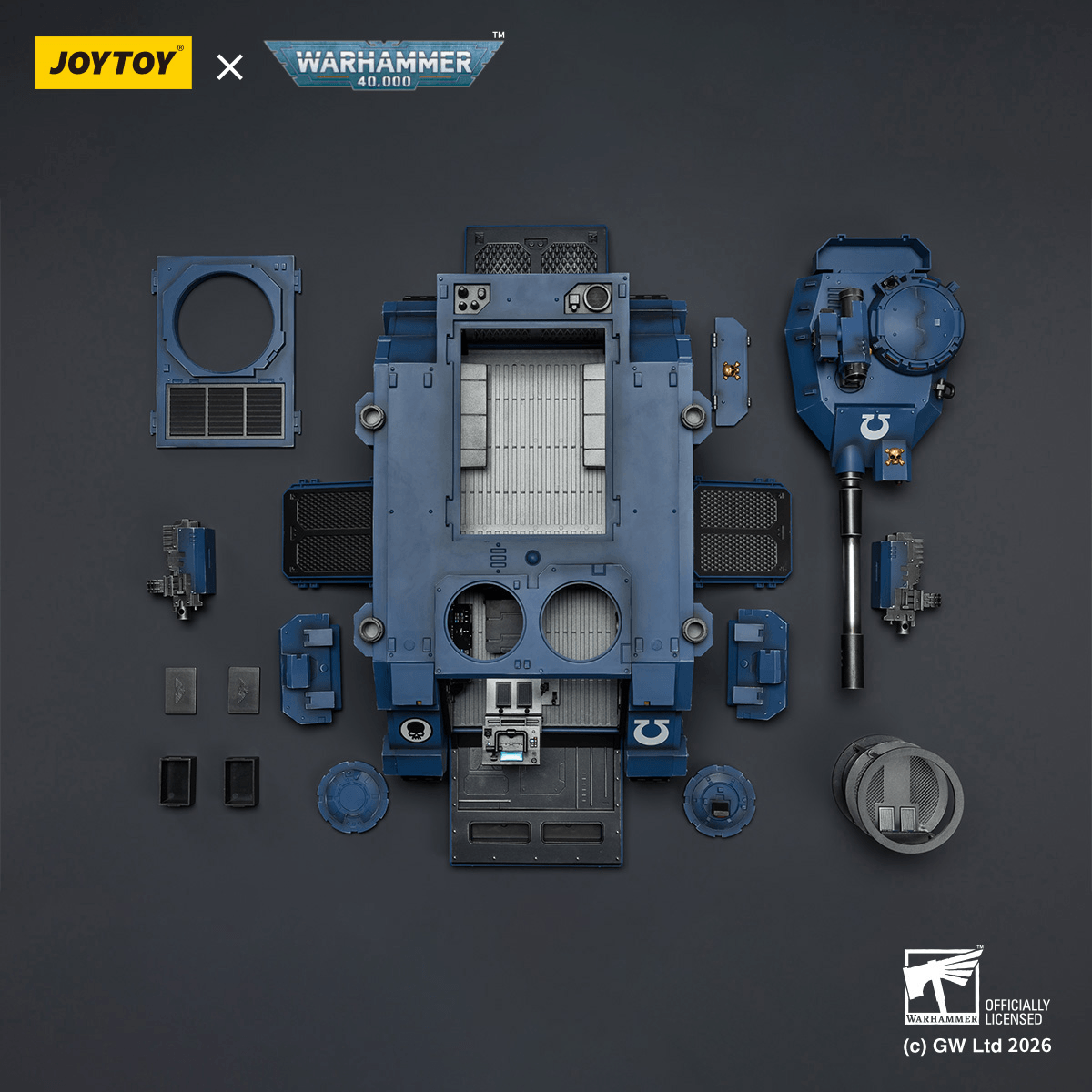 Ultramarines Predator Destructor with turret-mounted autocannon and sponson-mounted heavy bolters