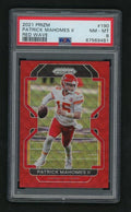 2021 Panini Prizm Red Wave Prizm Patrick Mahomes II #190 /149 PSA 8