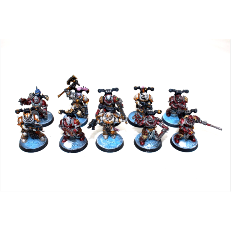 Warhammer Chaos Space Marines Tactical Squad Well Painted JYS47