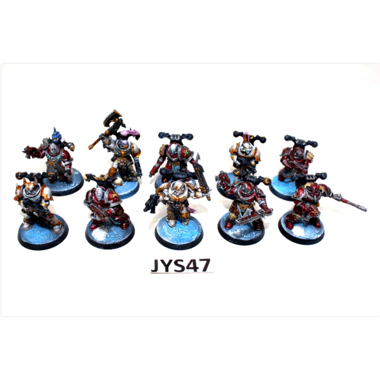 Warhammer Chaos Space Marines Tactical Squad Well Painted JYS47