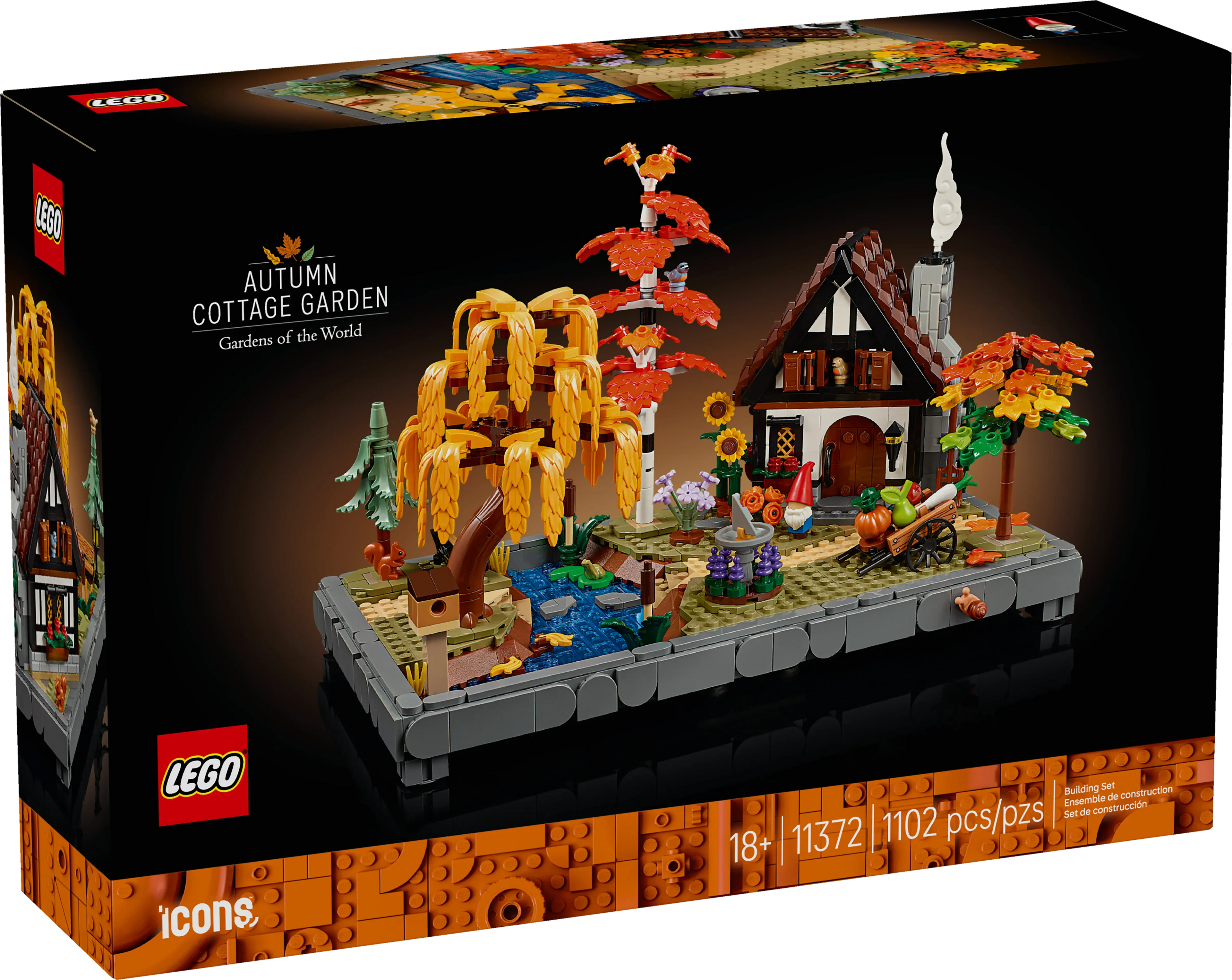 LEGO® Icons Autumn Cottage Garden 11372