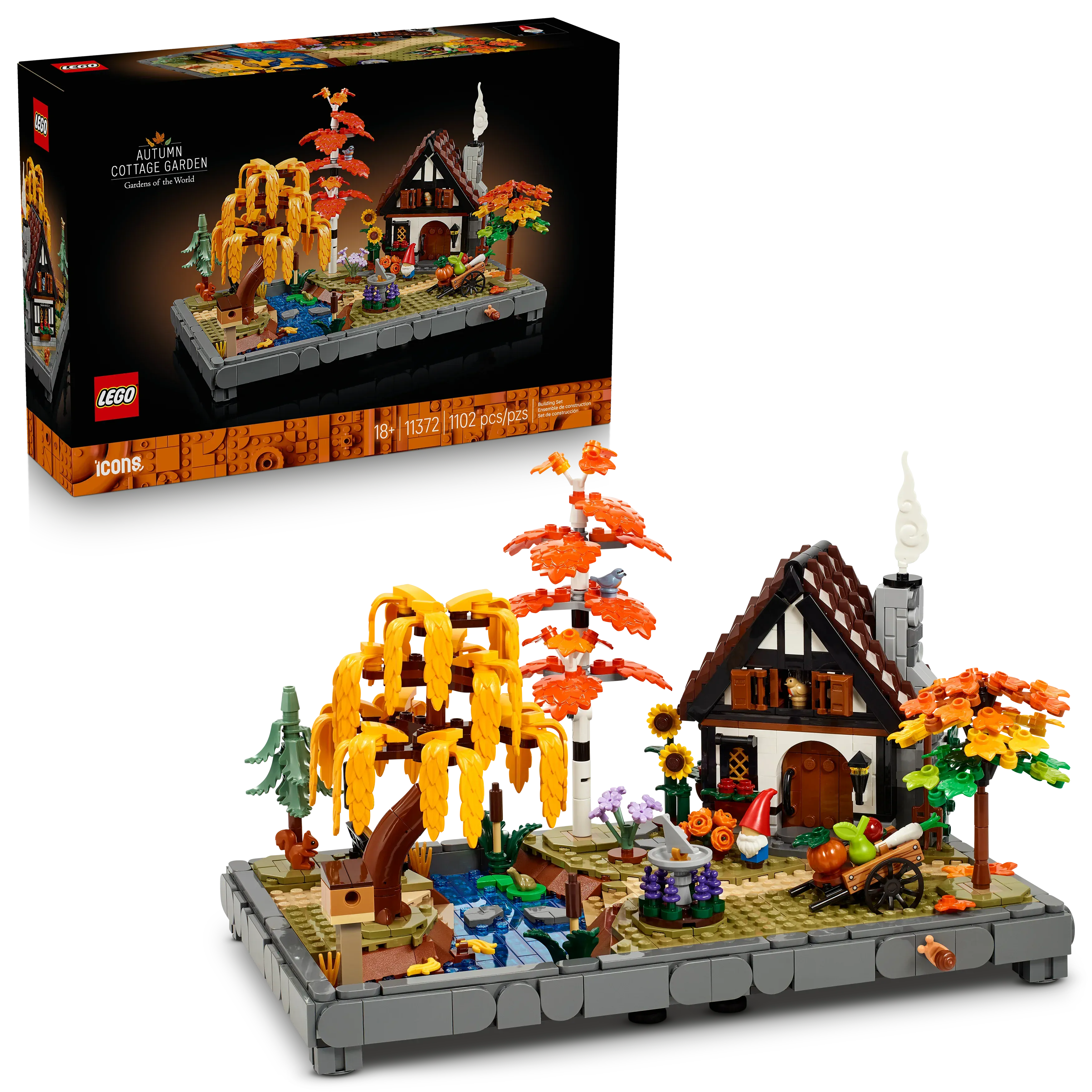 LEGO® Icons Autumn Cottage Garden 11372