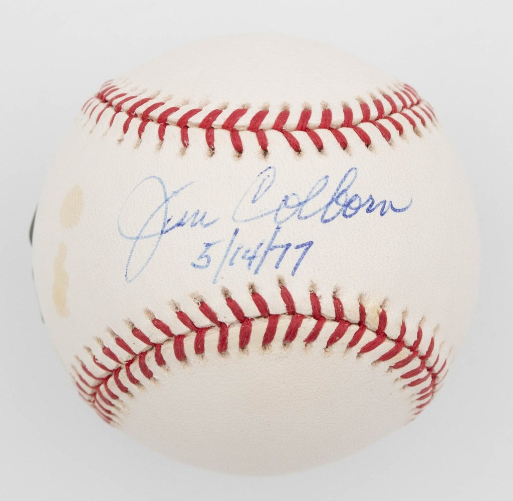 Jim Colborn "5/14/77" Inscribed Signed Auto Baseball BAS - No-Hit Pitcher