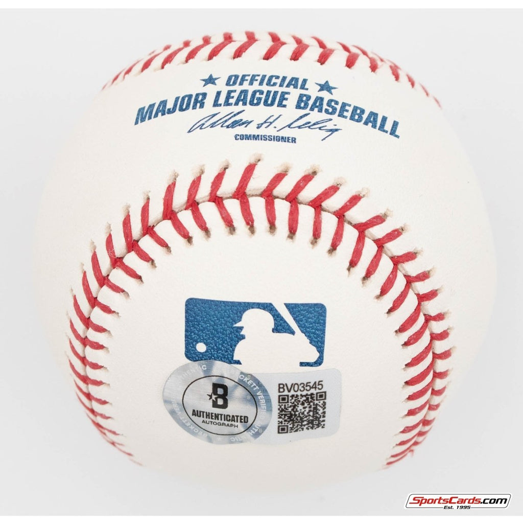 David Ortiz "34 B.P." Single Signed Autographed Baseball BAS
