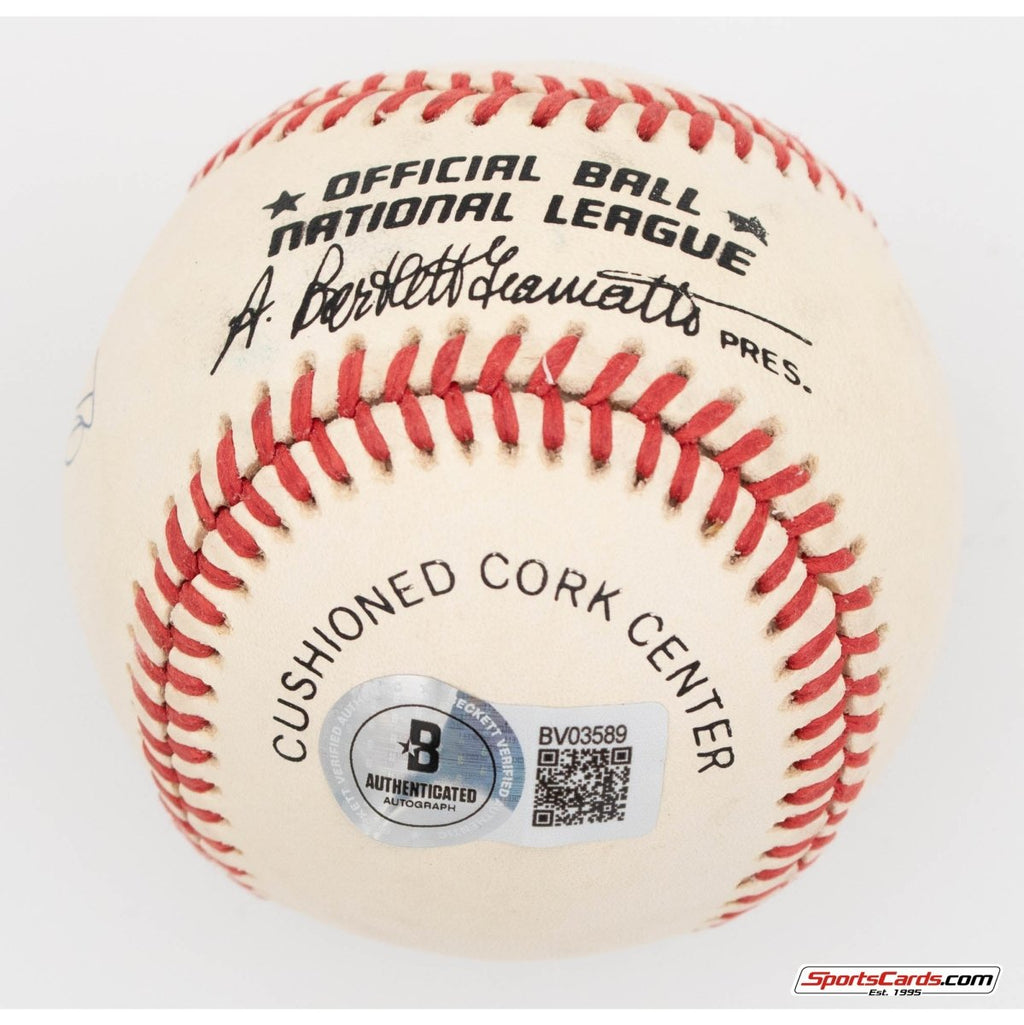 Bowie Kuhn Single Signed Autographed Baseball BAS - MLB Commissioner