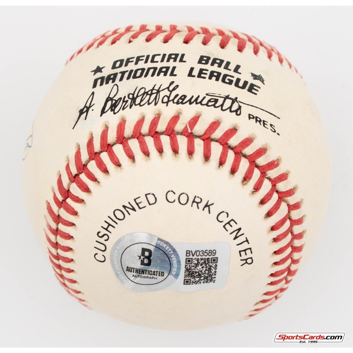 Bowie Kuhn Single Signed Autographed Baseball BAS - MLB Commissioner