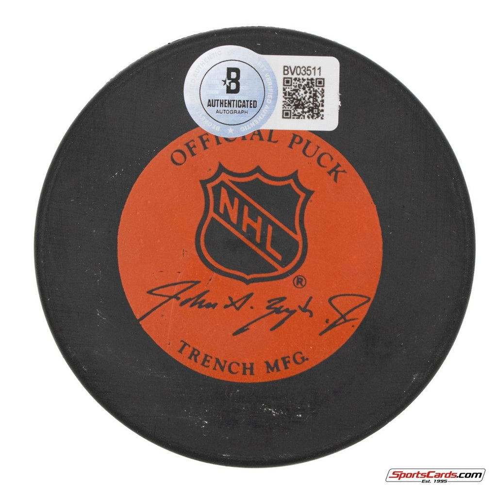 Patrick Roy Signed Autographed 1993 All-Star Game Montreal Canadiens Logo Puck BAS