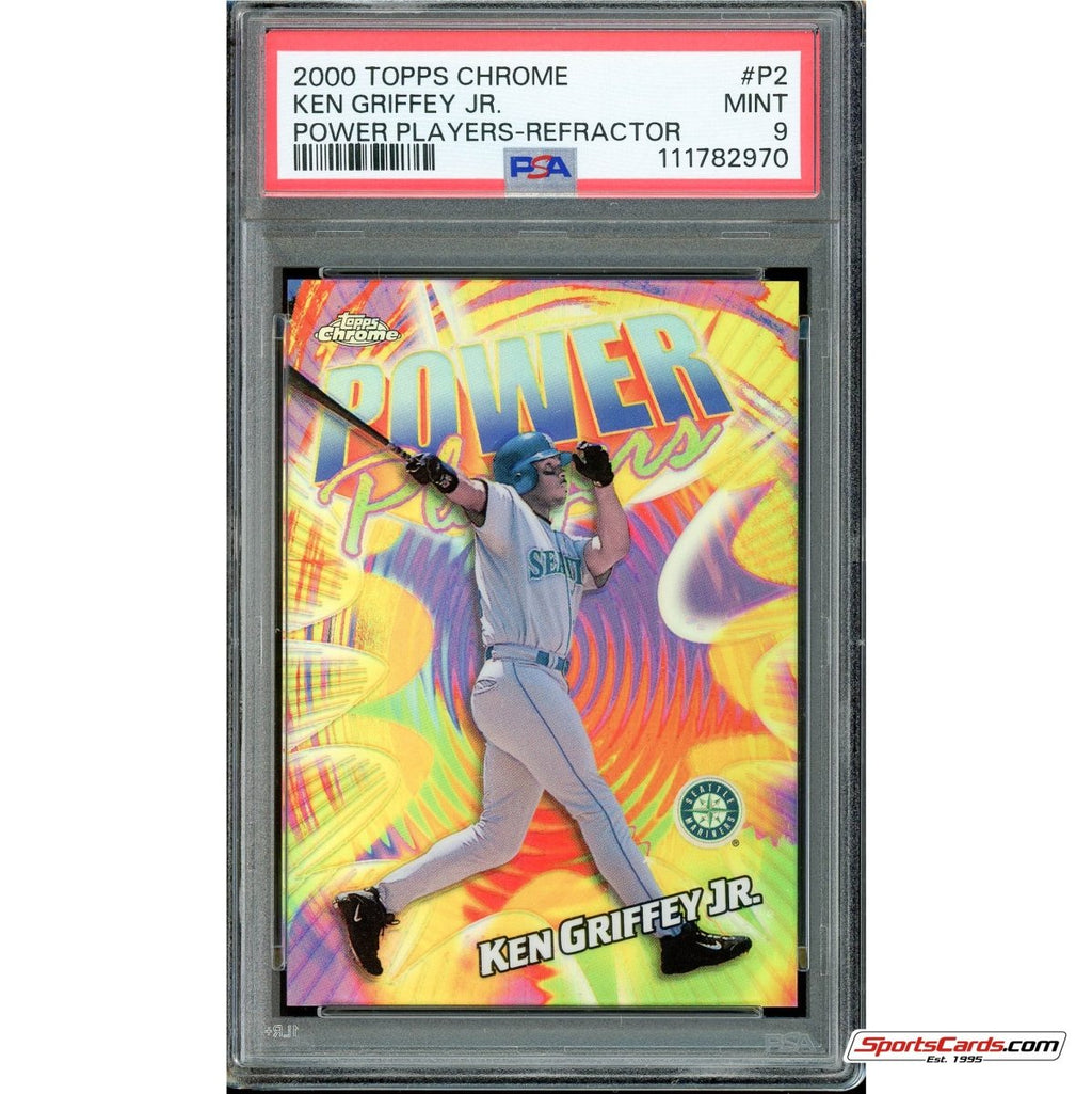 2000 Topps Chrome Power Players Refractor Ken Griffey Jr. #P2 PSA 9 Mint