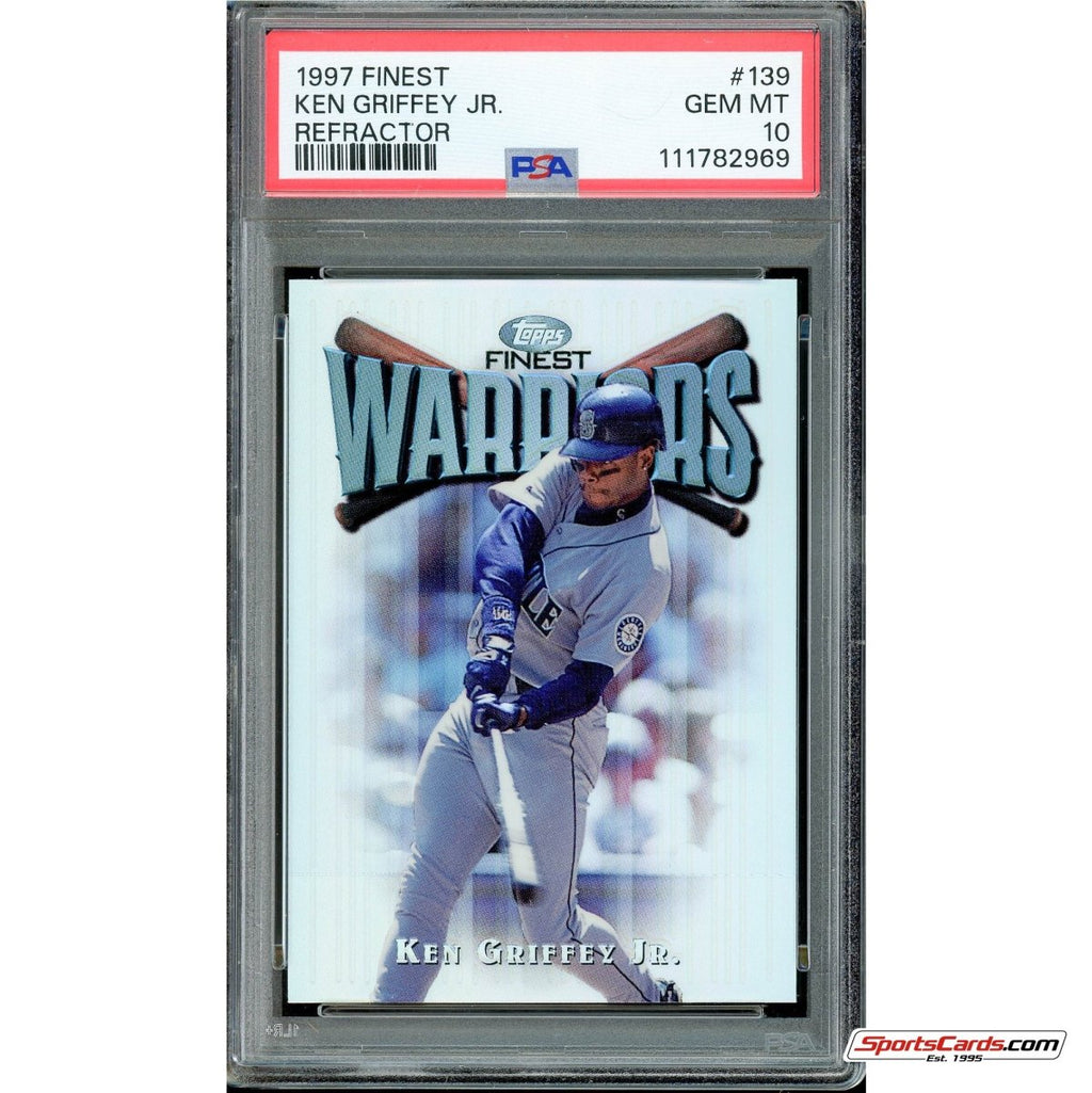 1997 Topps Finest Refractor Ken Griffey Jr. #139 PSA 10 Gem Mint