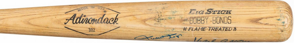 1975-79 Bobby Bonds Game Used Bat Signed By Willie Mays, Hank Aaron & Sadaharu Oh
