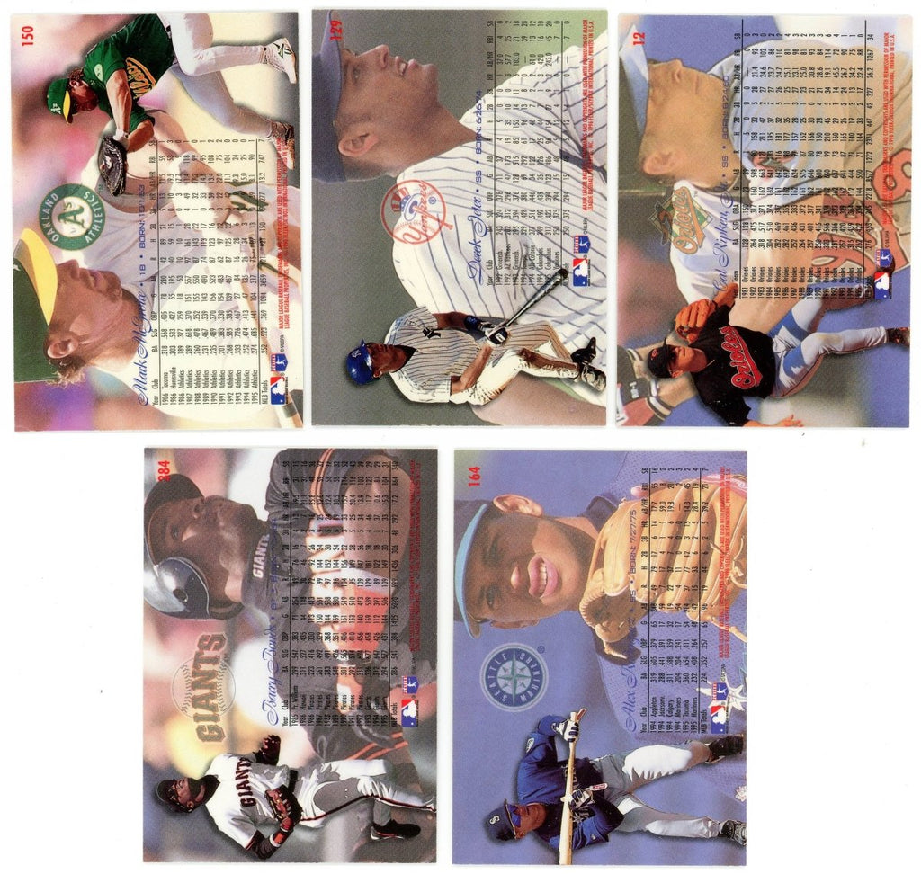 1996 Flair Baseball Complete Gold Set (400 Cards) - Jeter Bonds Griffey Jr. & More