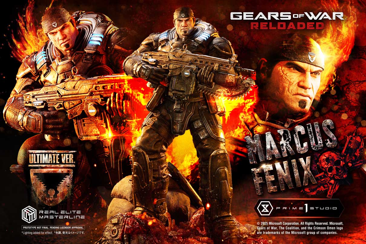 Real Elite Masterline Gears of War: Reloaded Marcus Fenix Ultimate Bonus Version