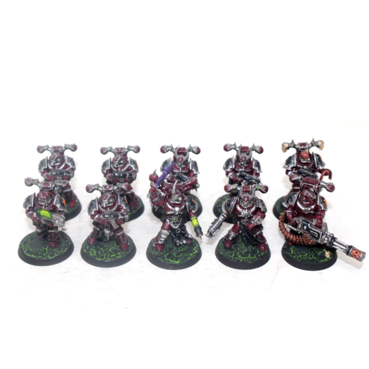 Warhammer Chaos Space Marines Legionaires Well Painted A27