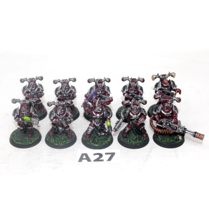 Warhammer Chaos Space Marines Legionaires Well Painted A27