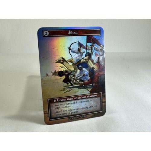 Ji Had (Sorcery Contested Realm)(Beta) TCG Unique Fire Aura Ji had (Foil) Summer