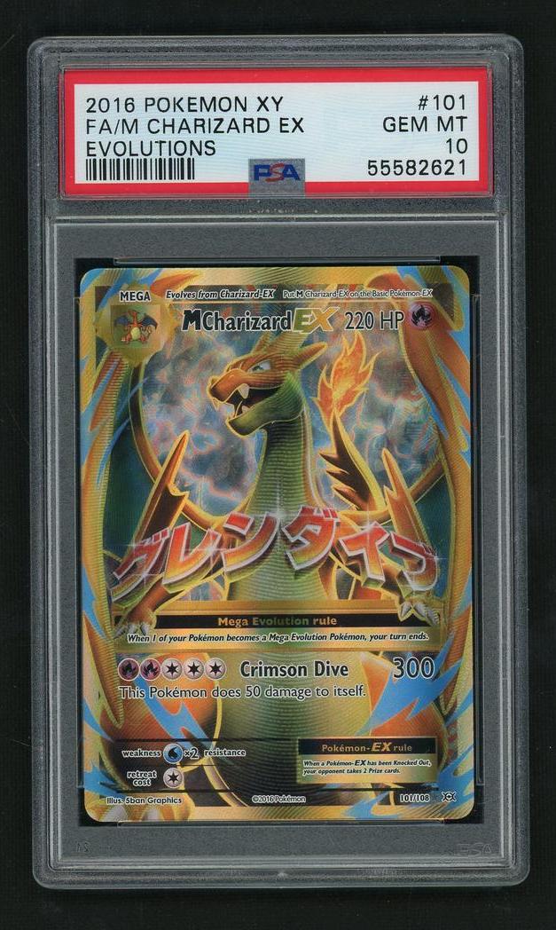 2016 Pokemon XY Evolutions M Charizard Ex #101 PSA 10