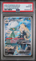 2025 POKEMON DRI EN-DESTINED RIVALS #184 CYNTHIA'S ROSERADE ILLUSTRATION RARE