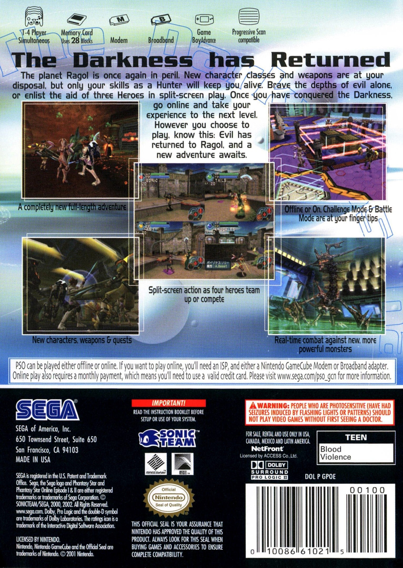 Phantasy Star Online Episode I & II
