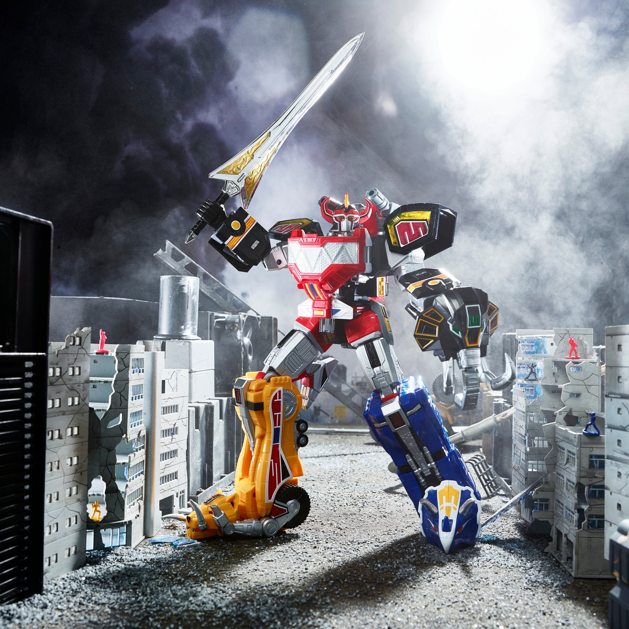 Power Rangers Lightning Collection Mighty Morphin Dino Megazord Zord Ascension Project 1:144