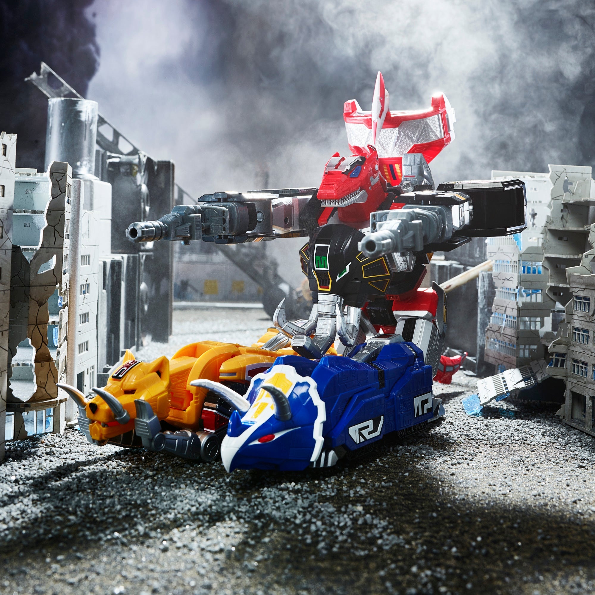 Power Rangers Lightning Collection Mighty Morphin Dino Megazord Zord Ascension Project 1:144