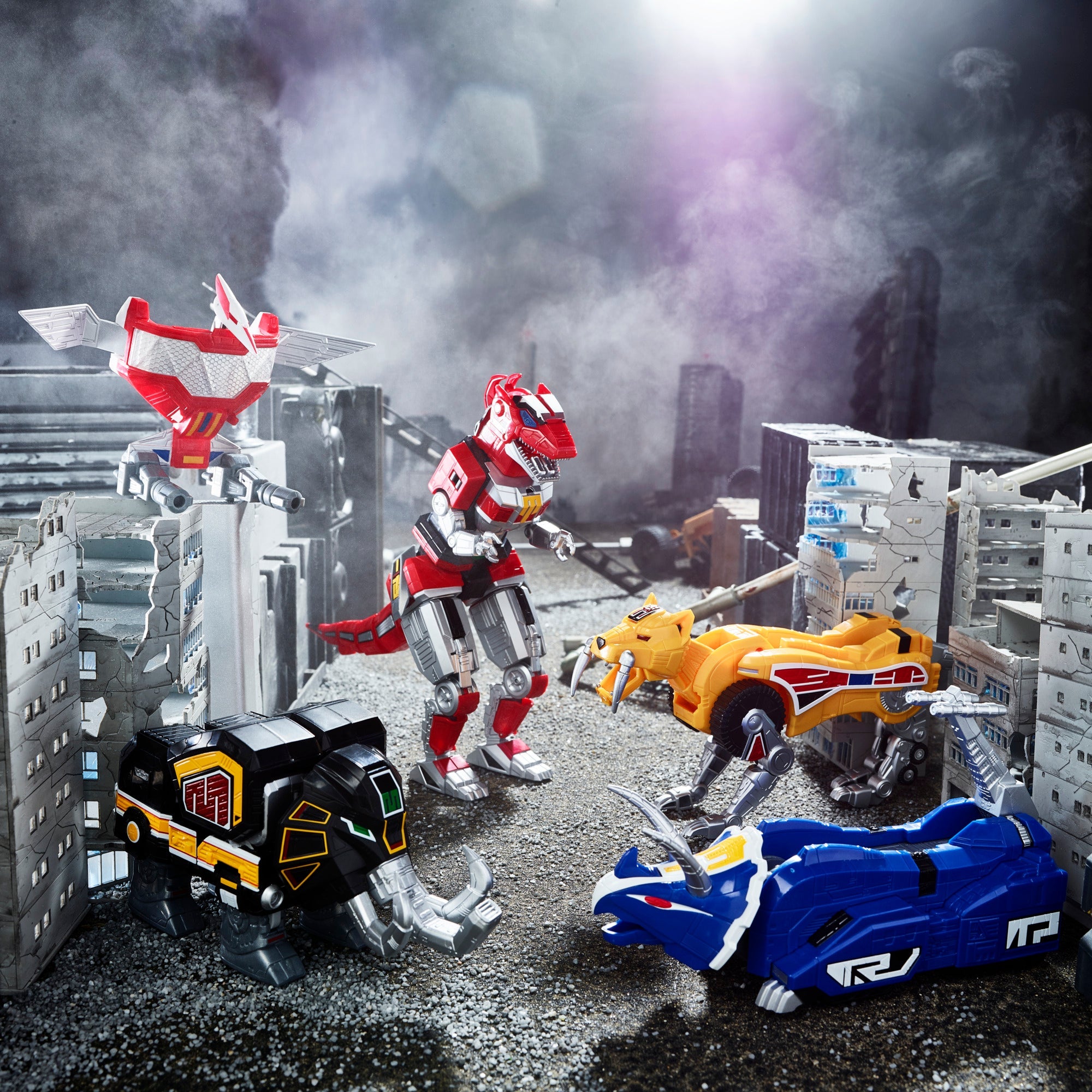 Power Rangers Lightning Collection Mighty Morphin Dino Megazord Zord Ascension Project 1:144
