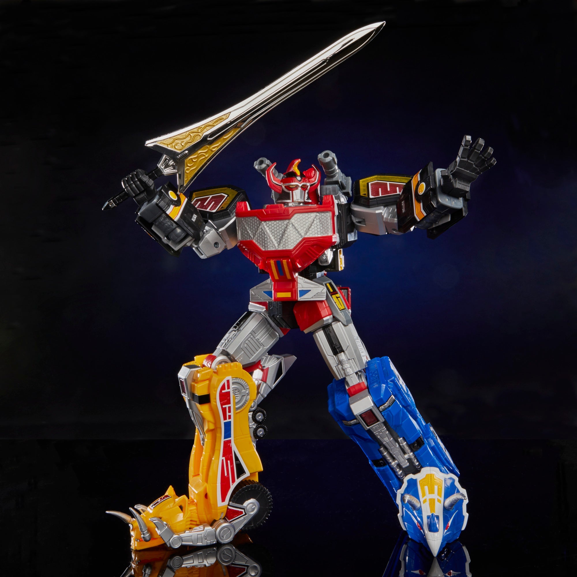 Power Rangers Lightning Collection Mighty Morphin Dino Megazord Zord Ascension Project 1:144