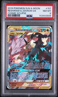 2019 Pokemon Sun and Moon Cosmic Eclipse Reshiram/Zekrom Gx #157 PSA 8