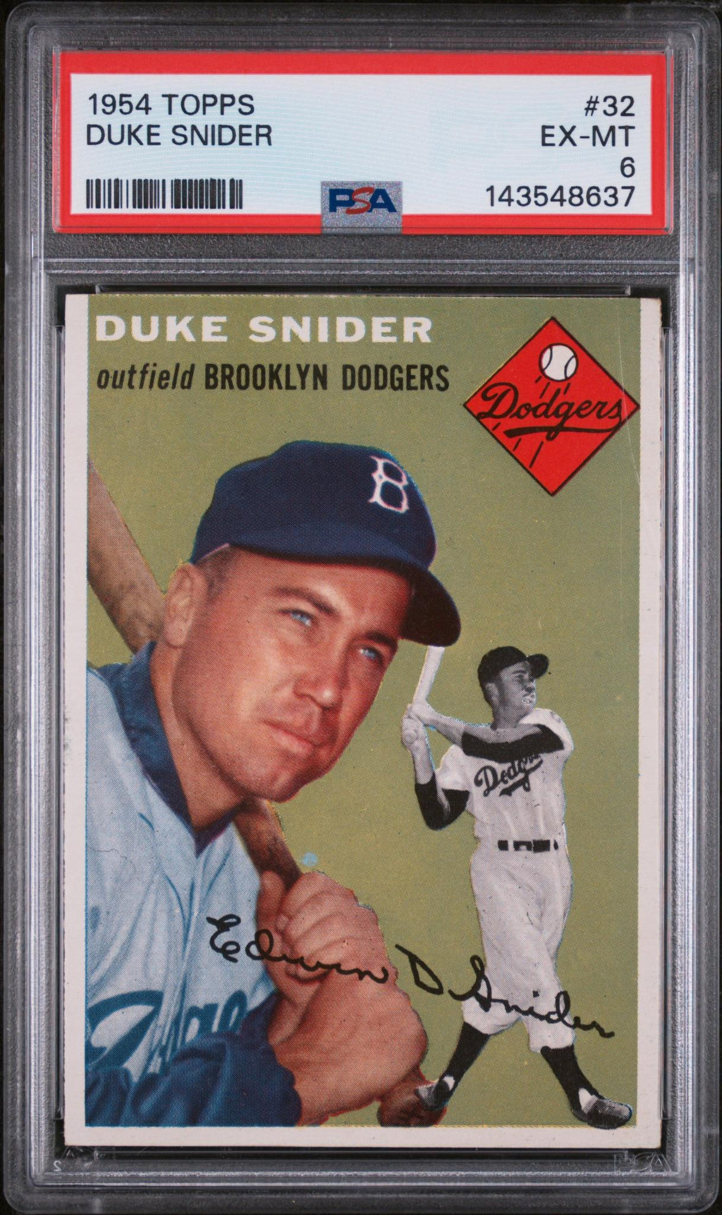 1954 Topps Duke Snider #32 PSA 6