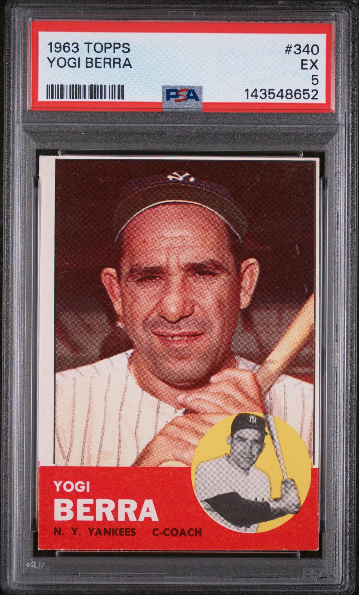 1963 Topps Yogi Berra #340 PSA 5