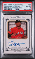 2013 Topps Museum Collection Archival Autographs Giancarlo Stanton #GS /199 PSA 8