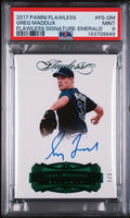 2017 Panini Flawless Flawless Signature Emerald Greg Maddux #FS-GM /3 PSA 9