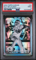 2024 Topps Chrome Negative Refractor Elly De La Cruz #44 PSA 9