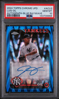 2024 Chrome Update Autographs Blue Raywave Refractors Luis Gil #ACLG /150 PSA 10