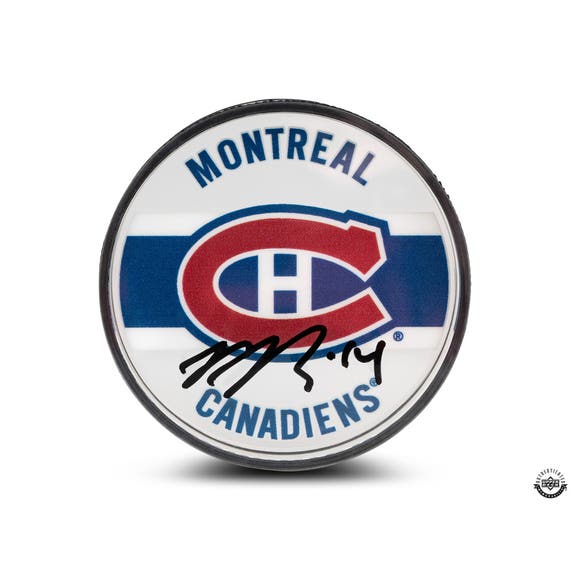 Nick Suzuki Autographed Montreal Canadiens Acrylic Puck