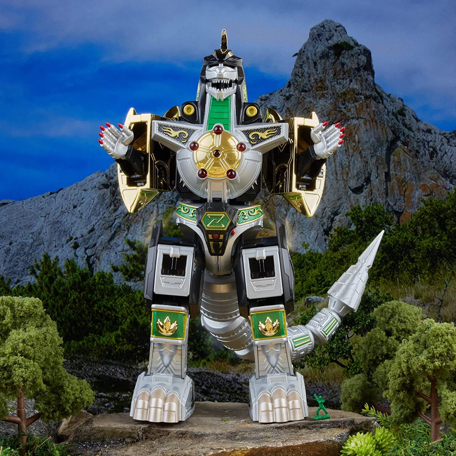 Power Rangers Lightning Collection Mighty Morphin Dragonzord Zord Ascension Project 1:144 Scale