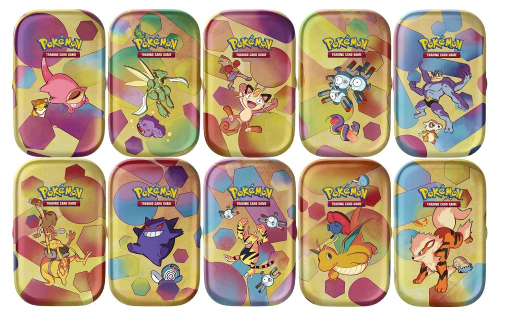 Pokemon Scarlet & Violet 151 Mini Tin Display Box (Set Of 10 Tins)