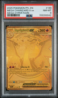 2025 Pokemon Mega Evolution Phantasmal Flames Mega Hyper Rare Mega Charizard X Ex #130 PSA 8
