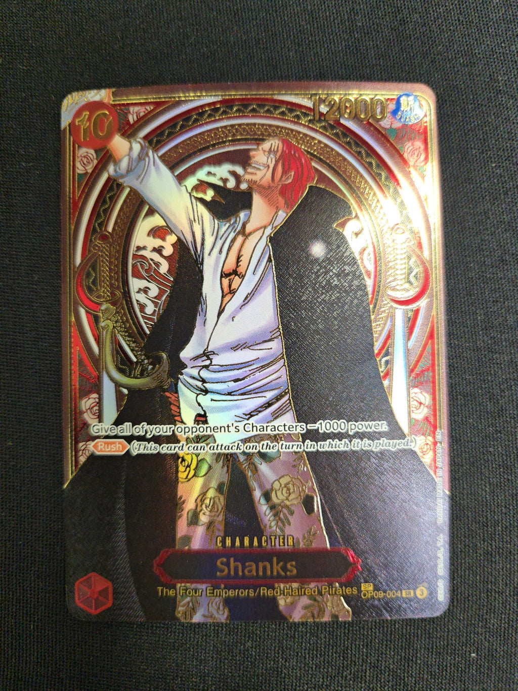 Shanks - OP09-004 (SP) (Gold) - Carrying On His Will (OP13)
